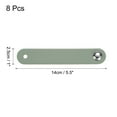 thumbnail image 2 of Uxcell 8 Paquetes Tiradores de Cuero para Cajones con Tornillos para Cajones, Azul/Plata, 2 of 5