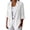 02-White, variant on Sahpxhe Cotton Linen Blazer Women Cuffed 3/4 Sleeve Notch Lapel Single Button Casual Work Office Suit Jacket Relaxed-Fit Khaki S