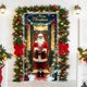 thumbnail image 4 of Seyotauo Christmas Door Cover Decoration Santa Claus Front Door Cover Xmas Hanging Banner Santa Background for Home Holiday Christmas Decoration, 4 of 6