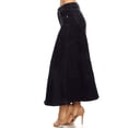 thumbnail image 2 of Fashion2Love Women’s Plus/Junior size Mid Rise A-Line Long Jeans Maxi Denim Skirt, 2 of 7