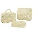 thumbnail image 1 of Bolsa de maquillaje acolchada para mujer bolsa de cosméticos estética bolsa de aseo bonita de gran capacidad, 1 of 9