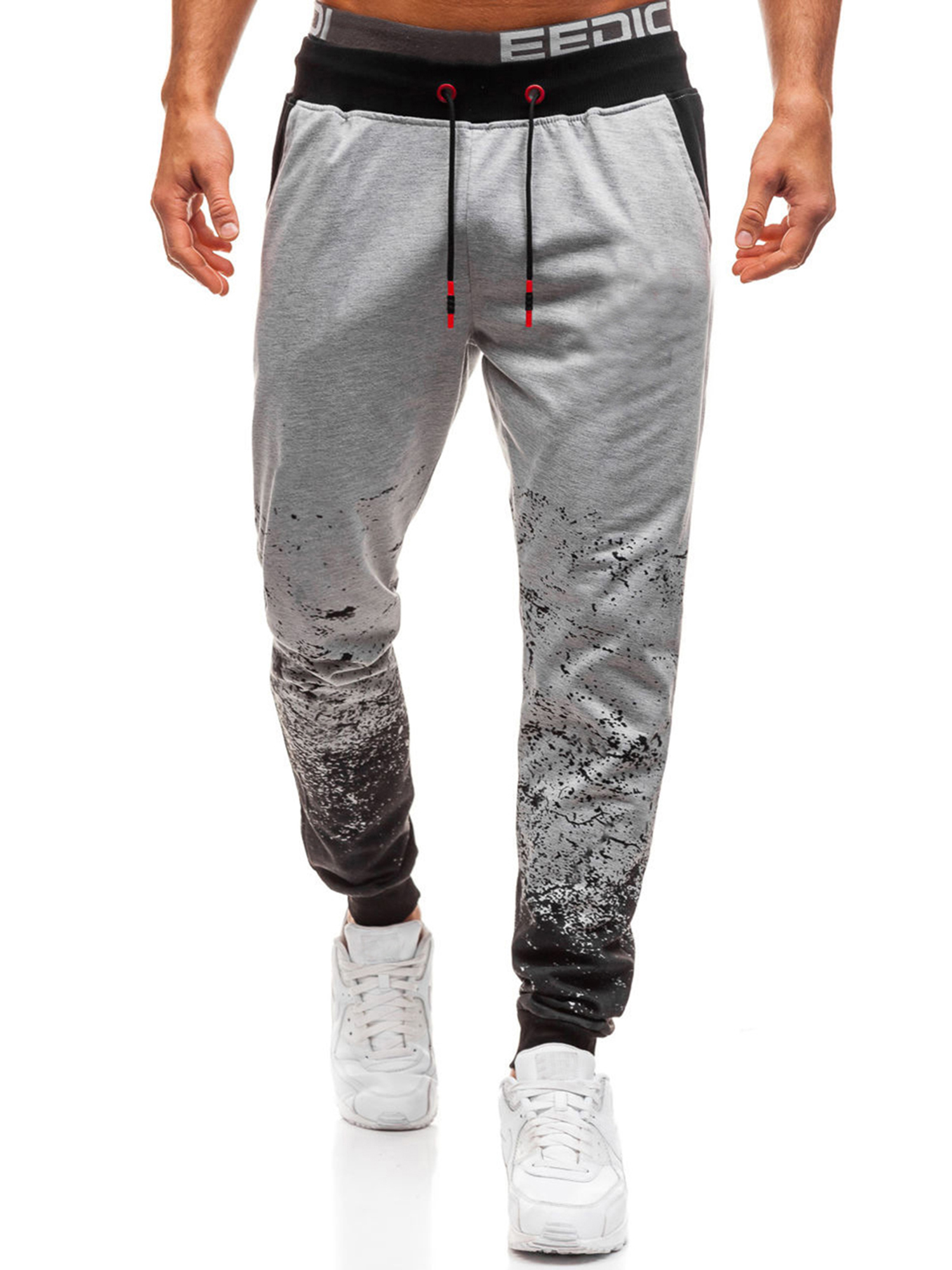 New Men's Fashion Casual Sports Printed Sweatpants Male Jogging Outdoor