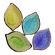 thumbnail image 1 of 4Pcs Ceramic Leaf Shape Bowls for Dipping Sauces with Glaze Finish, 1 of 5