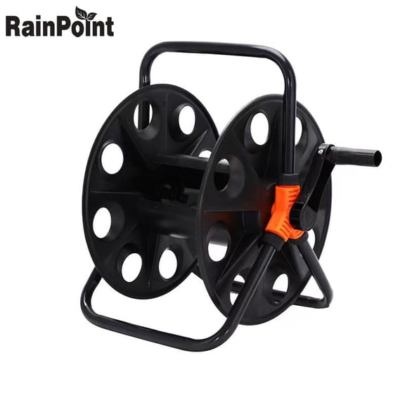 RainPoint Garden Hose Reel - Heavy-Duty Plastic Hose Storage Stand with Complete Assembly Kit for Outdoor Yard, Lawn Watering & Cleaning