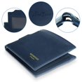 thumbnail image 4 of Blue Full Grain Leather Wallets for Men | Minimalist | Bi fold Wallet, 4 of 5