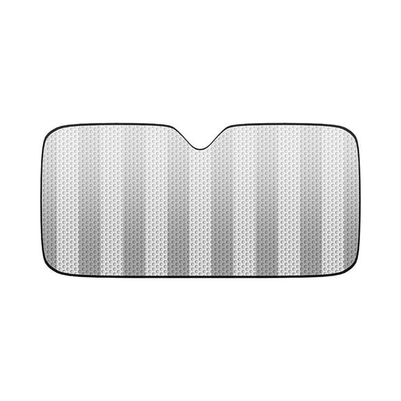 Dpityserensio Front Windshield Sun Shade - Accordion Folding Double-sided Auto Sunshade for Medium and Small Car 51 X 23 Inch (Gray)