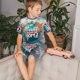 thumbnail image 4 of Balery Travel Around The World Conjunto de Pijama Infantil de Manga Corta con Estampado – Ropa de Dormir de Algodón Suave-X-Large, 4 of 6