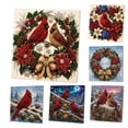 thumbnail image 2 of Dual Cardinals Diamond Art Craft Kit with Crystal Pearl Beads 3d Pearl Painting Craft Kit Pearl Diamond Art,small Diamond Art Christmas Holiday Present for Adults and Beginners, 2 of 8