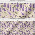 thumbnail image 2 of Soimoi Cotton Poplin Fabric Leaves & Lavender Shirting Print Sewing Fabric Yard 56 Inch Wide, 2 of 7