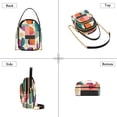 thumbnail image 3 of FORMRS Crossbody Bag for Women Quilted Travel Shoulder Cell Phone Purse with Chain Strap Handbag, Beige Abstract, 3 of 7