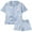 Giraffe Blue, variant on SILVERCELL 13-16Y Unisex Big Girls Boys 2Pcs Satin Silk Pajamas Set Cute Print Short Sleeve Sleepwear Button-Down PJs Sets Nightwear Loungewear Gifts For Teens Youngster