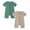 Khaki 1PCS & Dark Green 1PCS, variant on 2-Pack Baby Boys Girls Bodysuit Pajamas Romper Jumpsuit Thin Short Sleeve Sleeper New Born Clothes Baby Boy 18-24M Baby Clothes