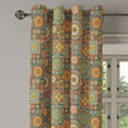 thumbnail image 2 of Ambesonne Moroccan Grommet Curtain, Eastern Old Folkloric, 50" x 72", Turquoise Orange, 2 of 6