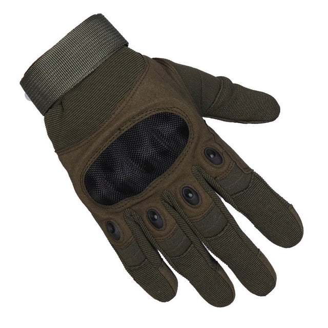 Guantes tácticos de dedos completos con pantalla táctil, protección de articulaciones con carcasa de fibra de carbono, anticortes y resistentes a puñaladas, guantes de medio dedo para hombres para