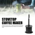 thumbnail image 3 of Single Tube Coffee Pot Fast Brewing Efficiency, Enduring Construction, Portable Coffee Brewer, Aluminum Alloy Single Tube for Camping Outdoor Travel Gatherings, 3 of 7