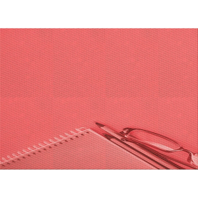 Ahgly Company Tapis Rectangulaire Lavable en Machine Rouge Transitionnel, 7 Pieds x 10 Pieds