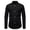 Black, variant on Men Shirts Cotton Long Sleeve Dress Shirts for Men Button Down Shirt Formal Office Wear Business Casual