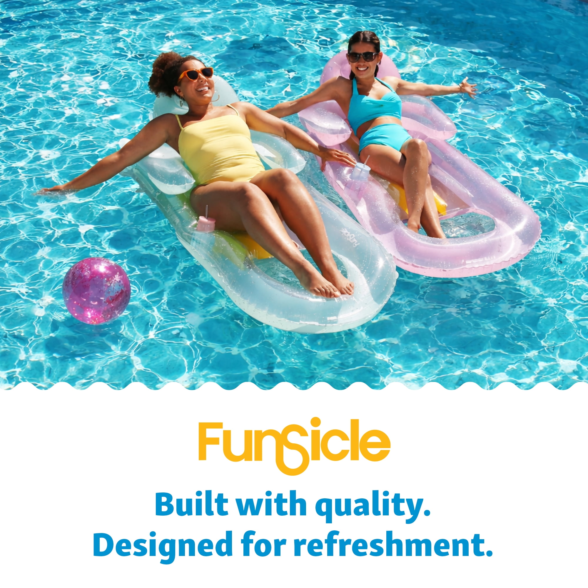 Funsicle 15' x 48" Outdoor Activity Round Frame Above Ground Swimming Pool Set