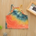 thumbnail image 5 of Ketyyh-chn99 Toddler Girl Tank Tops Vest Top Toddler Kids Girls Dance Tank Top Racerback Crop Tank Top Tie Dye Sleeveless Sports Dance Top For Size for 6-7 Years,Orange, 5 of 7