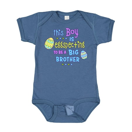 

Inktastic This Boy is Eggspecting to Be a Brother Gift Baby Boy Bodysuit