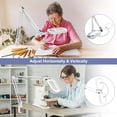 thumbnail image 5 of Veemagni Magnifying Glass with Light, 5 Color Modes Stepless Dimmable 2-in-1 Desk Lamp and Clamp, LED Lighted Magnifier with Light and Stand, Hands Free for Craft Hobby Painting Close Work - White, 5 of 7