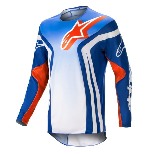 Jersey Alpinestars Racer Semi Azul/Naranja Intenso para Hombre