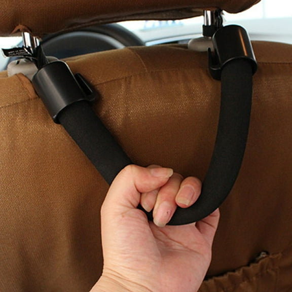 MERRYHAPY Car Grab Handle Black EVA Cotton ABS Support Grip for Elderly and Drivers Safety