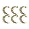 thumbnail image 2 of Decorative Moon Pendants, Fine Alloy Charms Designed for Necklace Crafting, 2 of 5