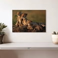 thumbnail image 2 of Elephant Stock Safari Cheetah Family Wall Art - Horizontal Canvas Wall Art - Living Room Wall Decor - Animal Canvas - Green And Brown Decor - 12" x 8", 2 of 8
