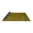 thumbnail image 2 of Ahgly Company Indoor Square Abstract Yellow Modern Area Rugs, 3' Square, 2 of 4