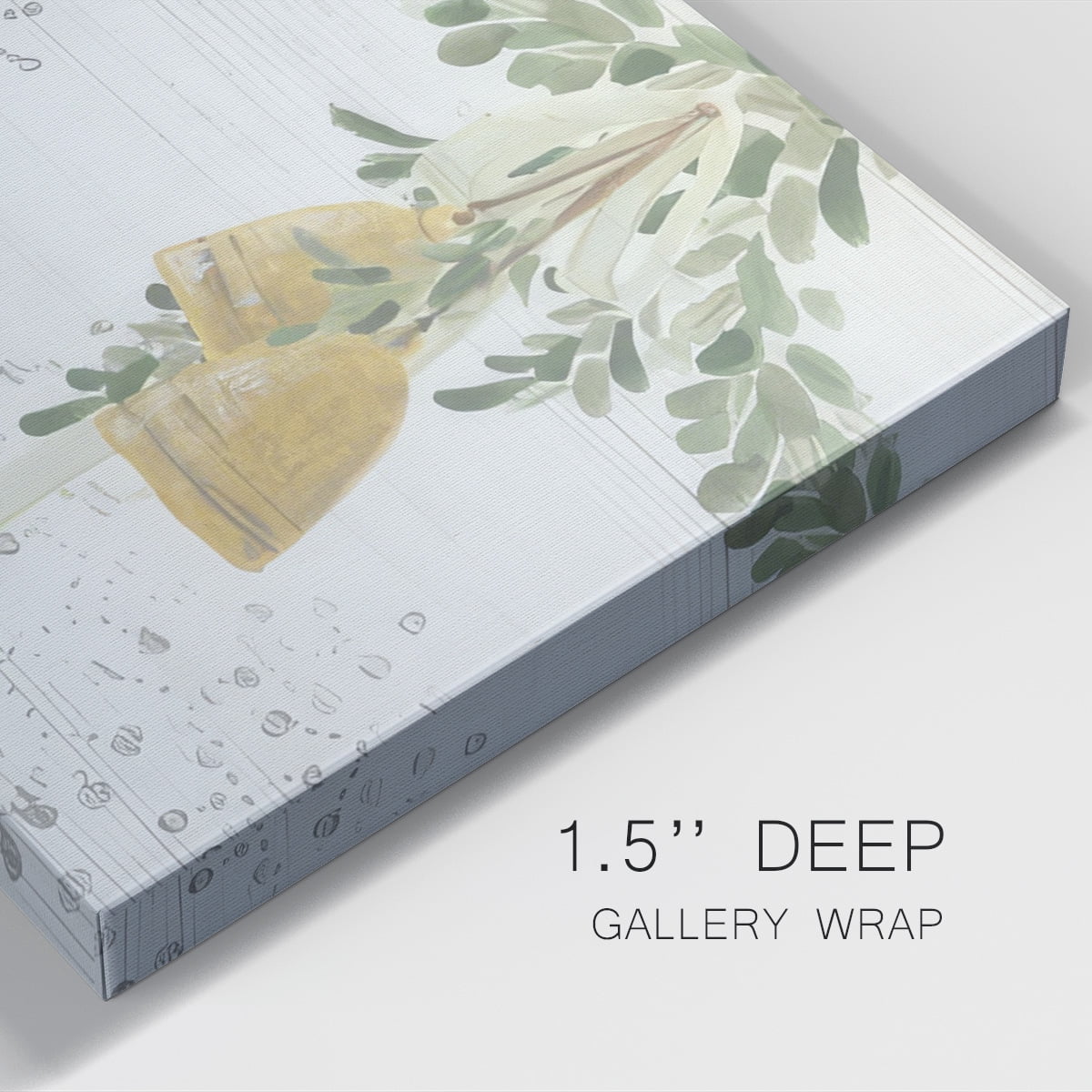 Weathered Aspen Wreath Collection D- Gallery Wrapped Canvas