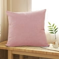 thumbnail image 5 of Meitianfacai Solid Color Thickened Linen Sofa Pillow with Removable Cover 40x40cm Home Decor Cushion for Living Room Bedroom and Office Comfortable Support Pillow (Pink), 5 of 6