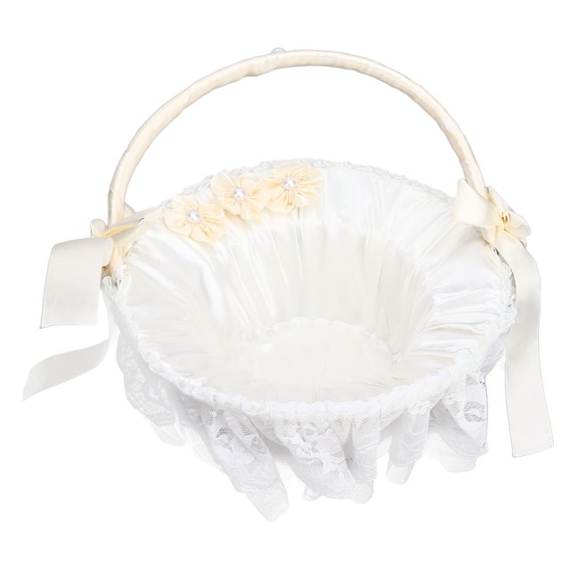 Oubit Panier de Fille de Fleur, Panier de Fleur de Mariage Panier de Fille Portable Intégration Transparente