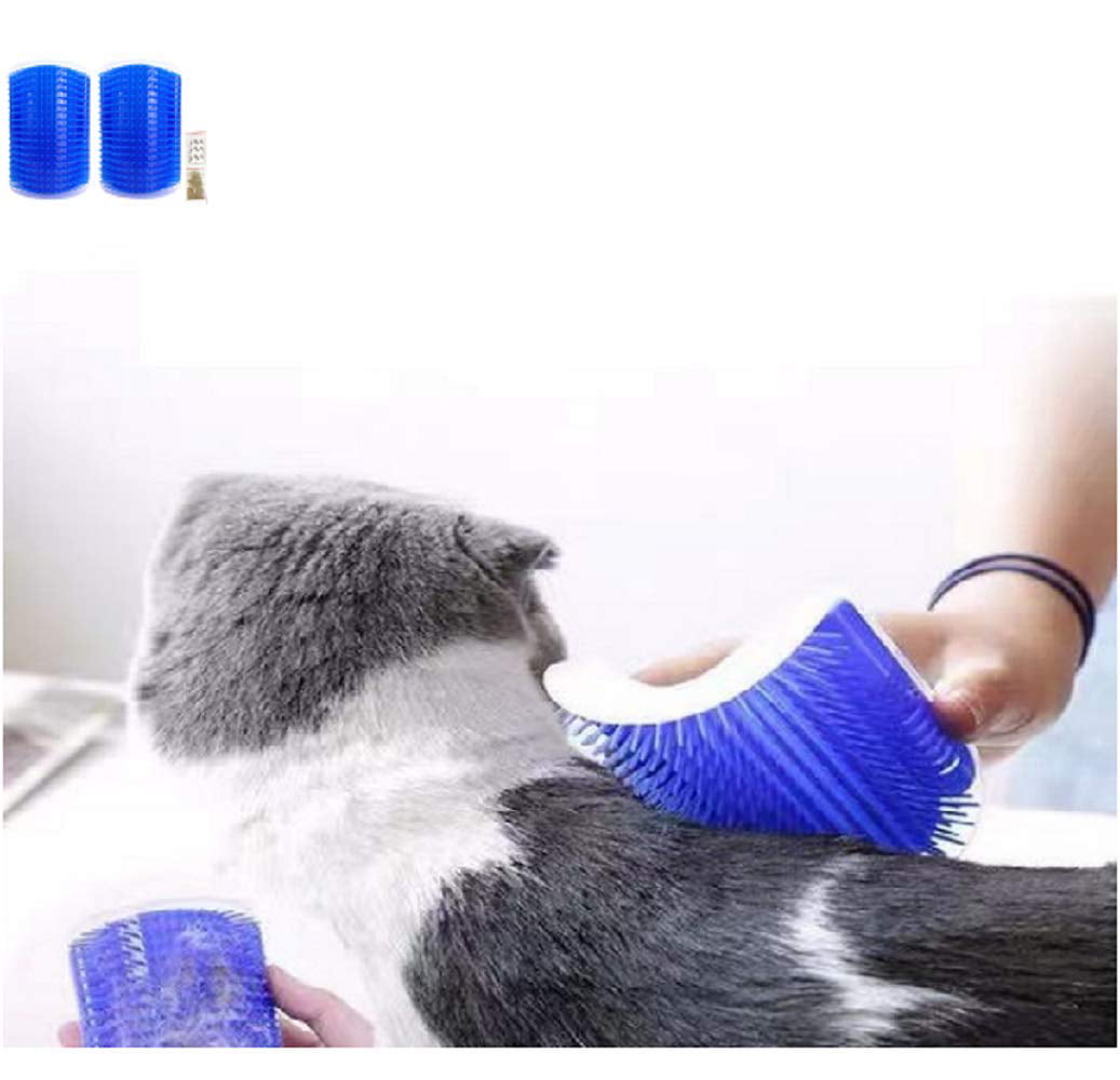 Softer Cats/Dogs Flat Wall&Corner Surface Self Groomer with Catnip