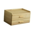 thumbnail image 2 of veasfak Capsule Holder Double Tier Coffee Pod Storage Drawer for Office Home Counter Wood Color, 2 of 9
