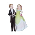 thumbnail image 4 of Wedding Cake Topper Sandtable Cake Realistic Couple Statue for Wedding Dress, 4 of 8