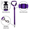 thumbnail image 4 of Gustave 2Packs Adjustable Pet Leash Seat Belt for Dogs and Cats, Nylon Seat Belt Strap, Dog Cat Seatbelt Harness for all Vehicles (Purple), 4 of 9