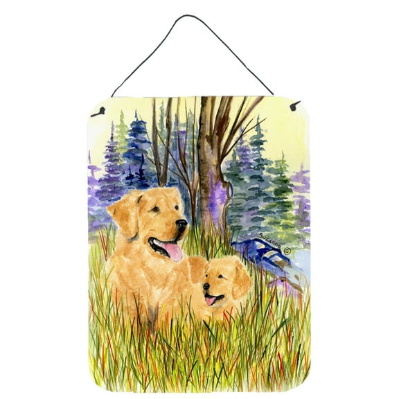 Golden Retriever Aluminium Metal Wall or Door Hanging Prints