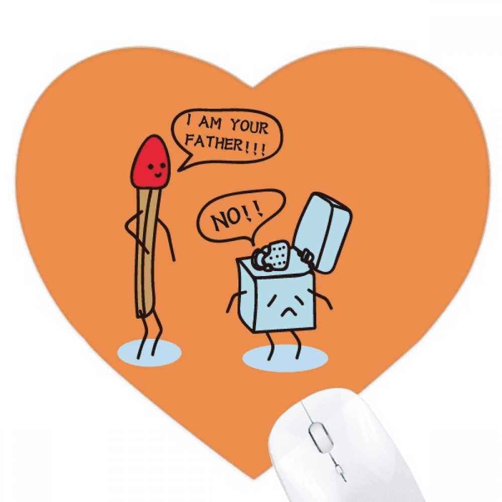 Lighter Match Life Consanguinity Heart Mousepad Rubber Mat Game Office