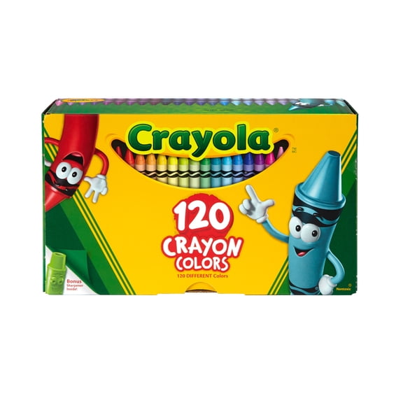 Crayola Giant Box of Crayons, Bulk 120 Ct, Back to School Supplies, Art Teacher Essentials, Arts and Crafts, Coloring Gift, Ages 4