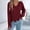 Wine, variant on Womens Off The Shoulder Long Sleeve Sweaters Vintage Frayed V Neck Baggy Tops Distressed Cable Knit Pullover