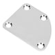 thumbnail image 2 of Placa de mástil de guitarra, accesorio de instrumento curvo de aleación de aluminio con 4 orificios para bajo DIY, plateado, 2 of 14