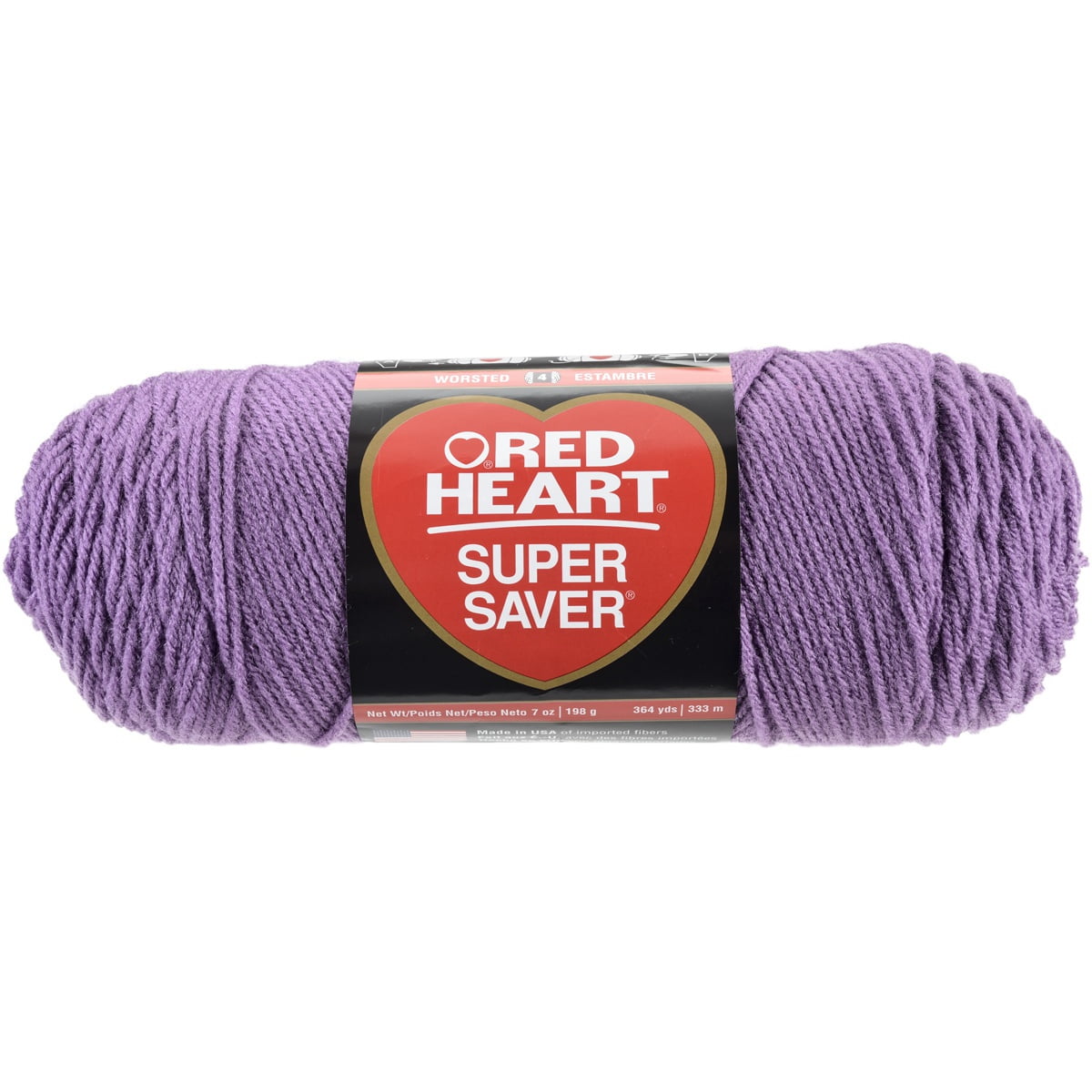 Multipack of 6 - Red Heart Super Saver Yarn-Medium Purple