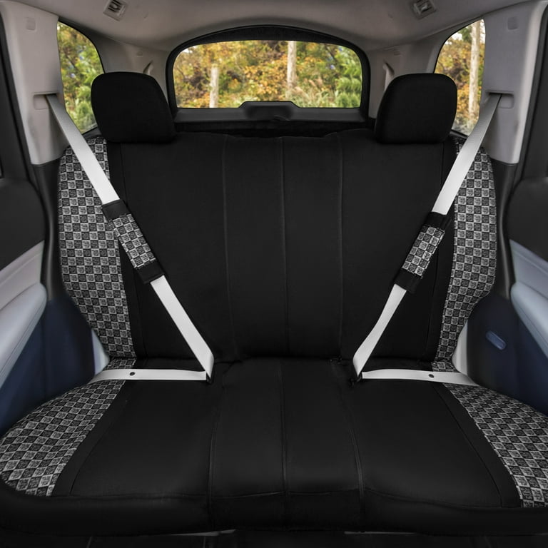 BDK Carxs Freshmesh Car Seat Covers For Front Seats - Black