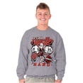 thumbnail image 4 of Popeye Hustle Hard Strong Finish Men's Crewneck Sweatshirt Brisco Brands S, 4 of 6