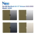 thumbnail image 6 of iBenzer Compatible with 2024 2023 2022 MacBook Air 13 inch Case M3 A3113 M2 A2681, Hard Shell Case with Keyboard Cover for New Mac Air 13.6" with Touch ID, Olive Green, W-MAT13-KK-OLGN+1, 6 of 9