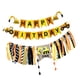 thumbnail image 4 of 1set Happy Birthday Rustic Burlap Fabric One Banner Garland Para La 1ra De Cumpleaños Del Bebé, 4 of 5