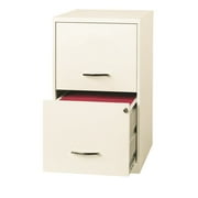 Cooper 18" Deep 2 Drawer File Cabinet in Pearl White