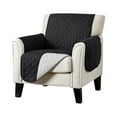 thumbnail image 2 of Sofa Cover Reversible Couch Cover with Elastic Straps, Waterproof Furniture Protector for 1 Cushion Couch, Black, 2 of 8