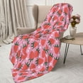 thumbnail image 3 of Gaeub Strawberry Print Flannel Throw Blanket, Home Fleece Throw Blanket for Couch or Bed,Decorative Blankets,Lightweight Fuzzy Flannel Blanket-60"x50", 3 of 6